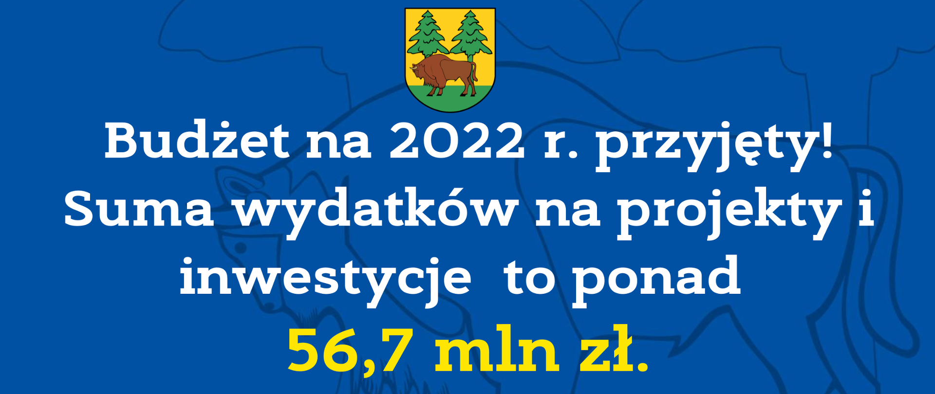 Budżet na 2022 r. przyjęty! Suma wydatków na projekty i inwestycje to ponad 56,7 mln zł.