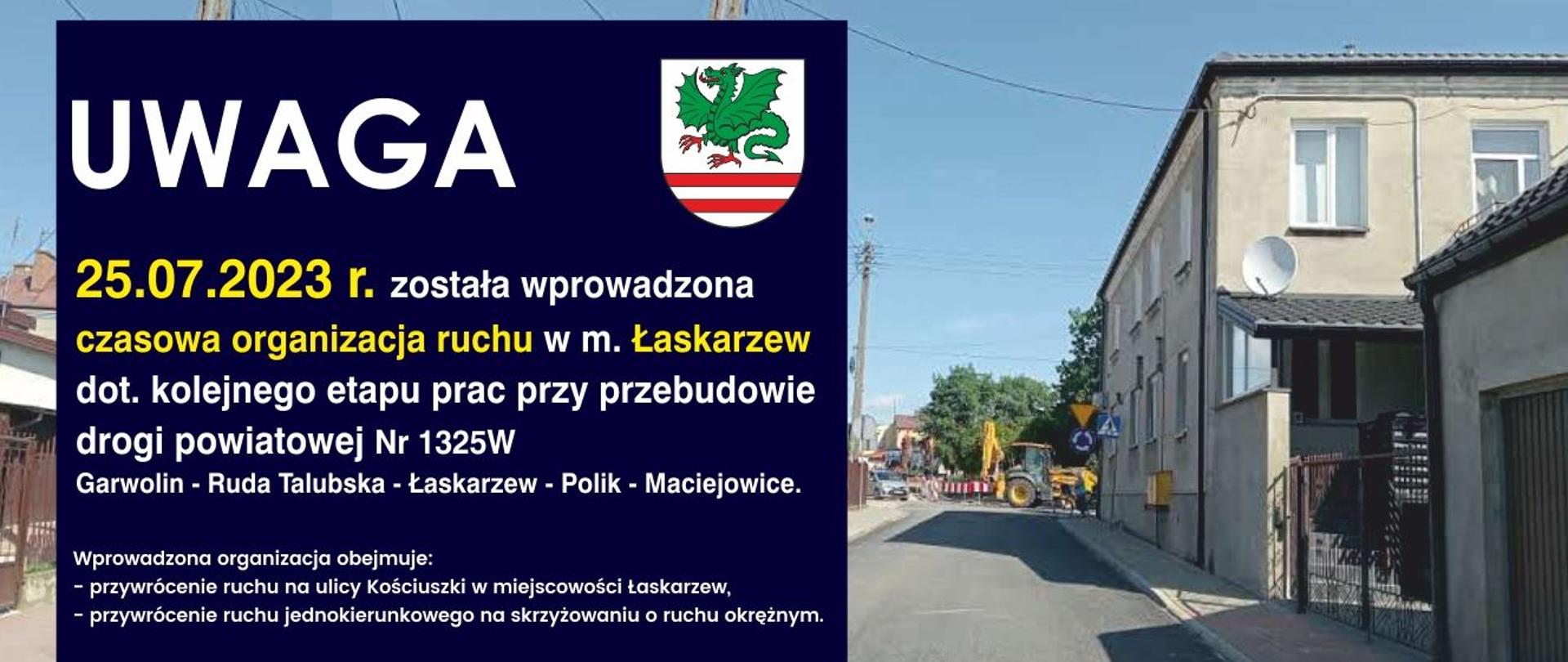 Informacja-czasowa organizacja ruchu w Łaskarzewie