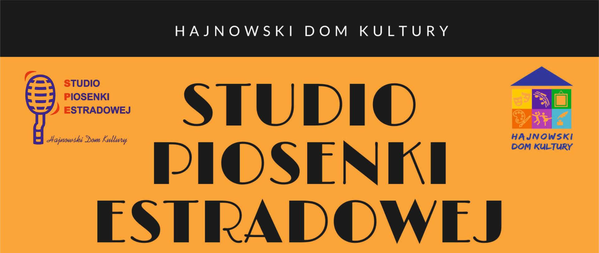 Studio Piosenki Estradowej ogłasza nabór - na żółtym tle dwa zdjęcia solistek oraz informacje organizacyjne, zawarte w artykule