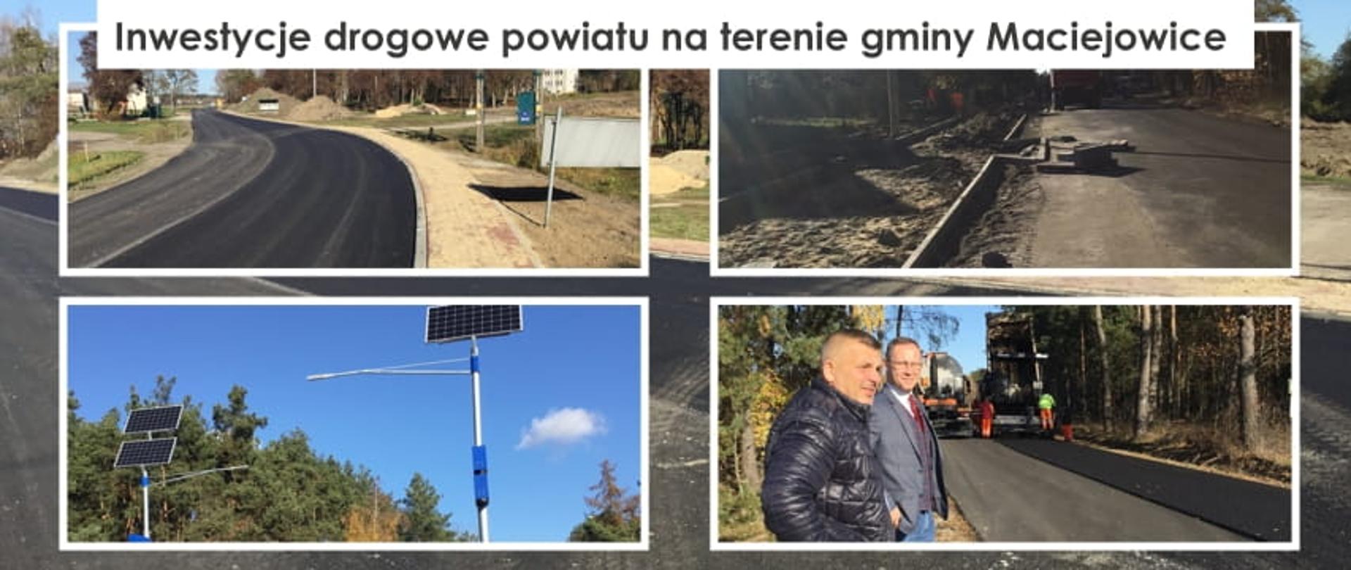 Inwestycje drogowe na terenie gminy Maciejowice 