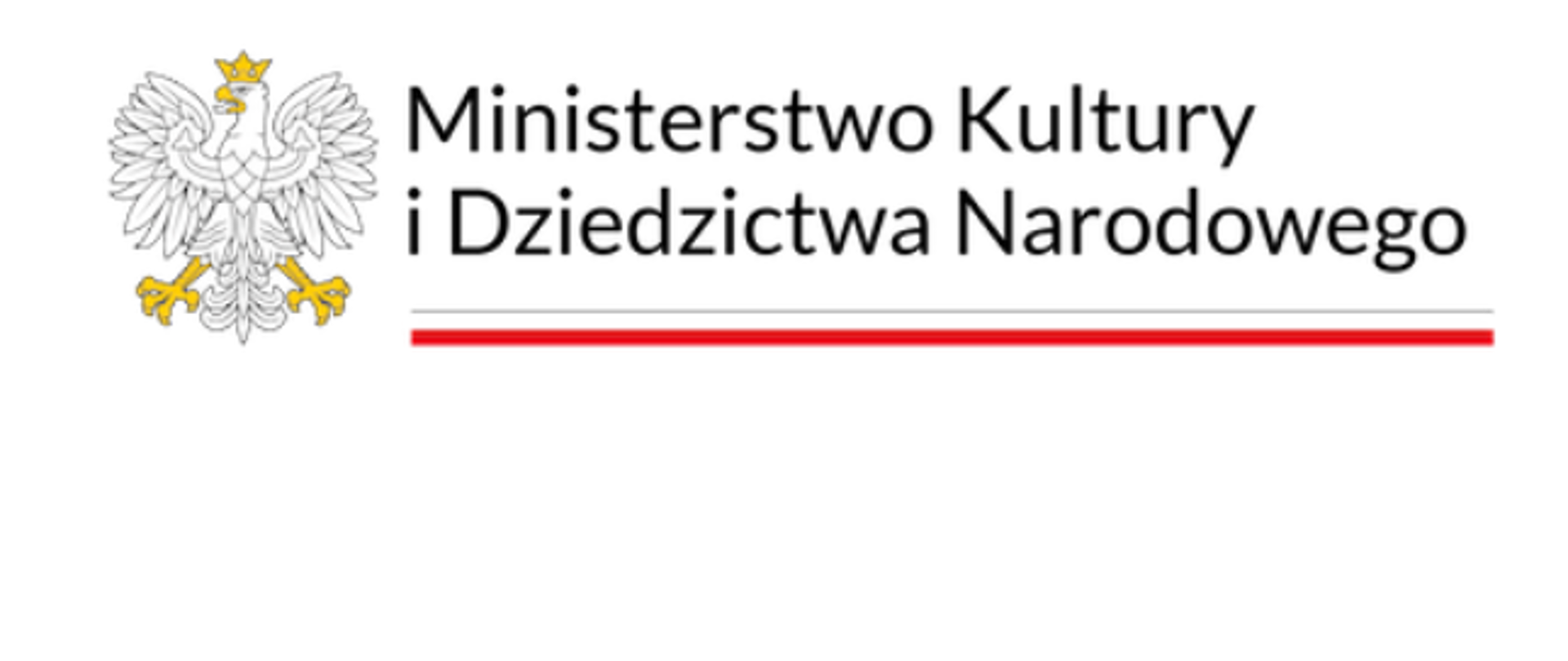 Zdjęcie przedstawia Białego Orła z napisem Ministerstwo Kultury i Dziedzictwa Narodowego oraz Flaga Polski oraz Godło