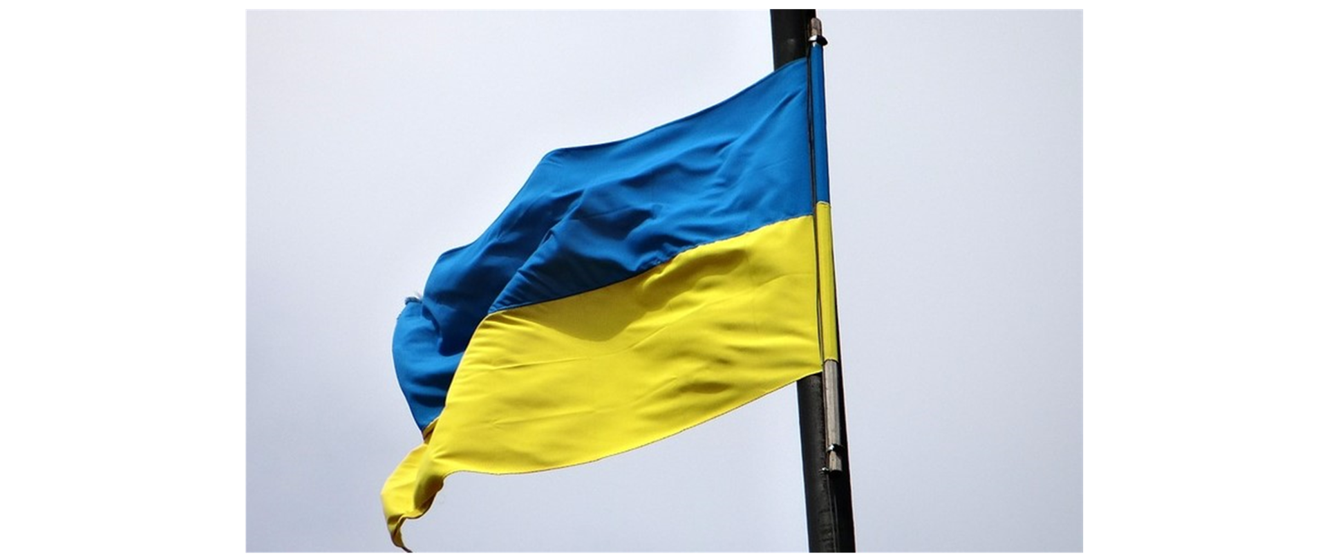 grafika przedstawia flagę Ukrainy