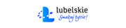 Logotyp Lubelskie smakuj życie kolor niebieski