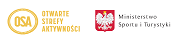 Logo Otwartych Stref Aktywności i Ministerstwa Sportu i Turystyki