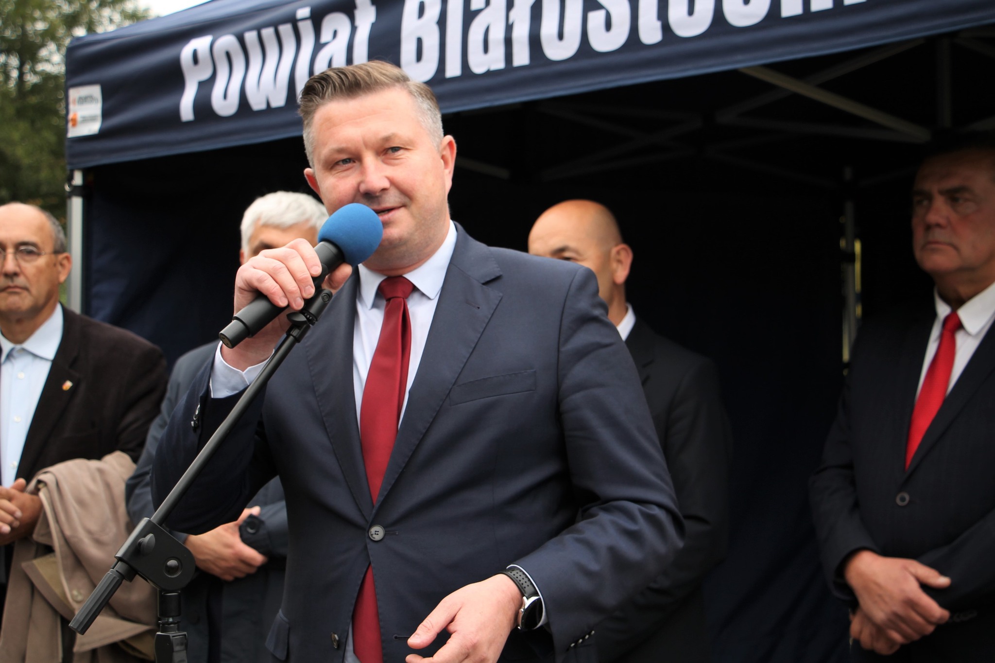 Uroczyste otwarcie mostu w Gajownikach - głos zabiera starosta
