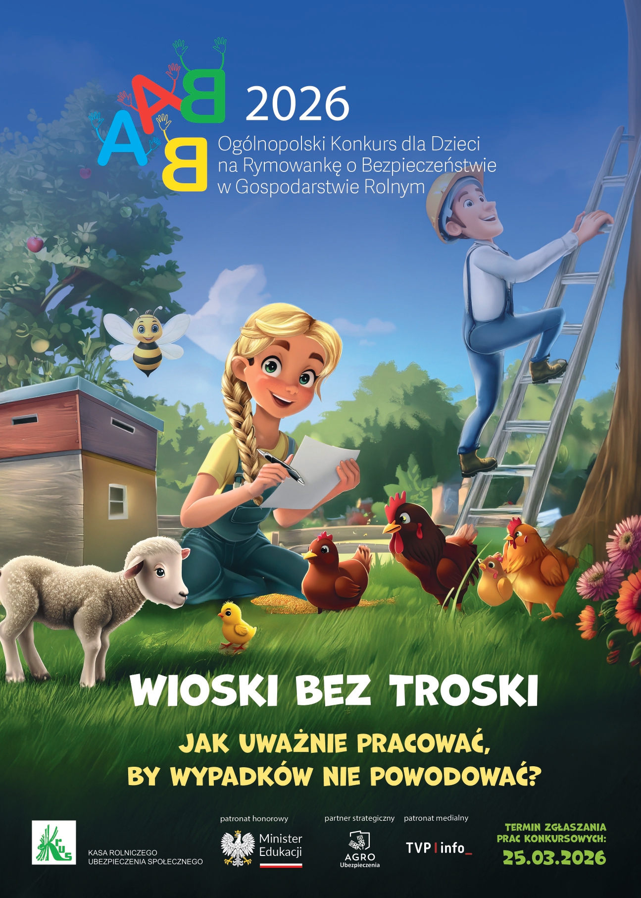 Plakat konkursowy rymowanka