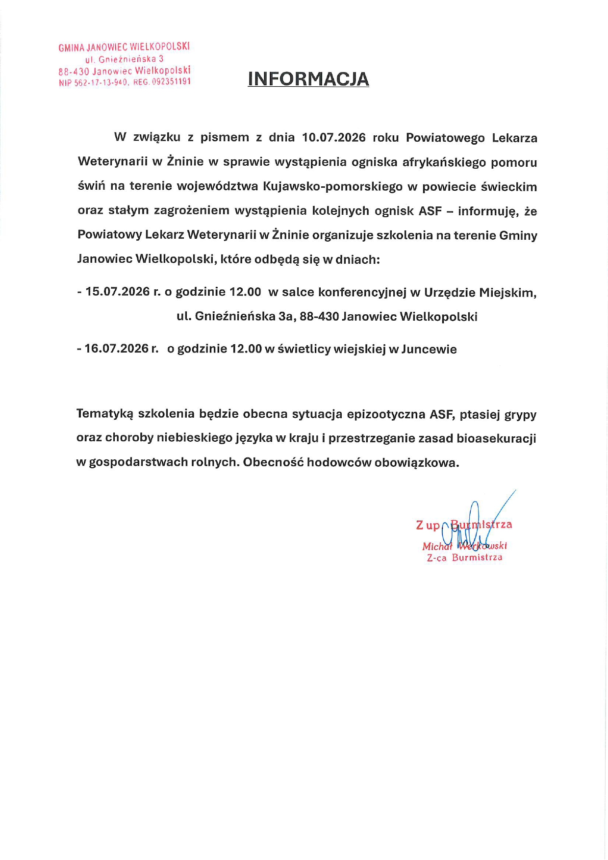 informacja