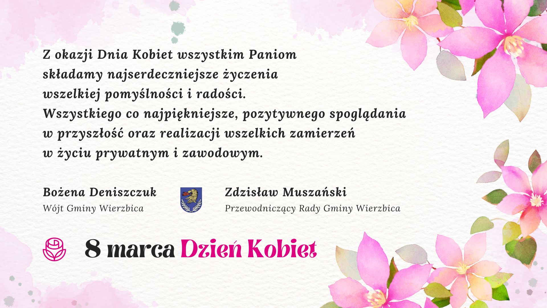 Życzenia z okazji Dnia Kobiet