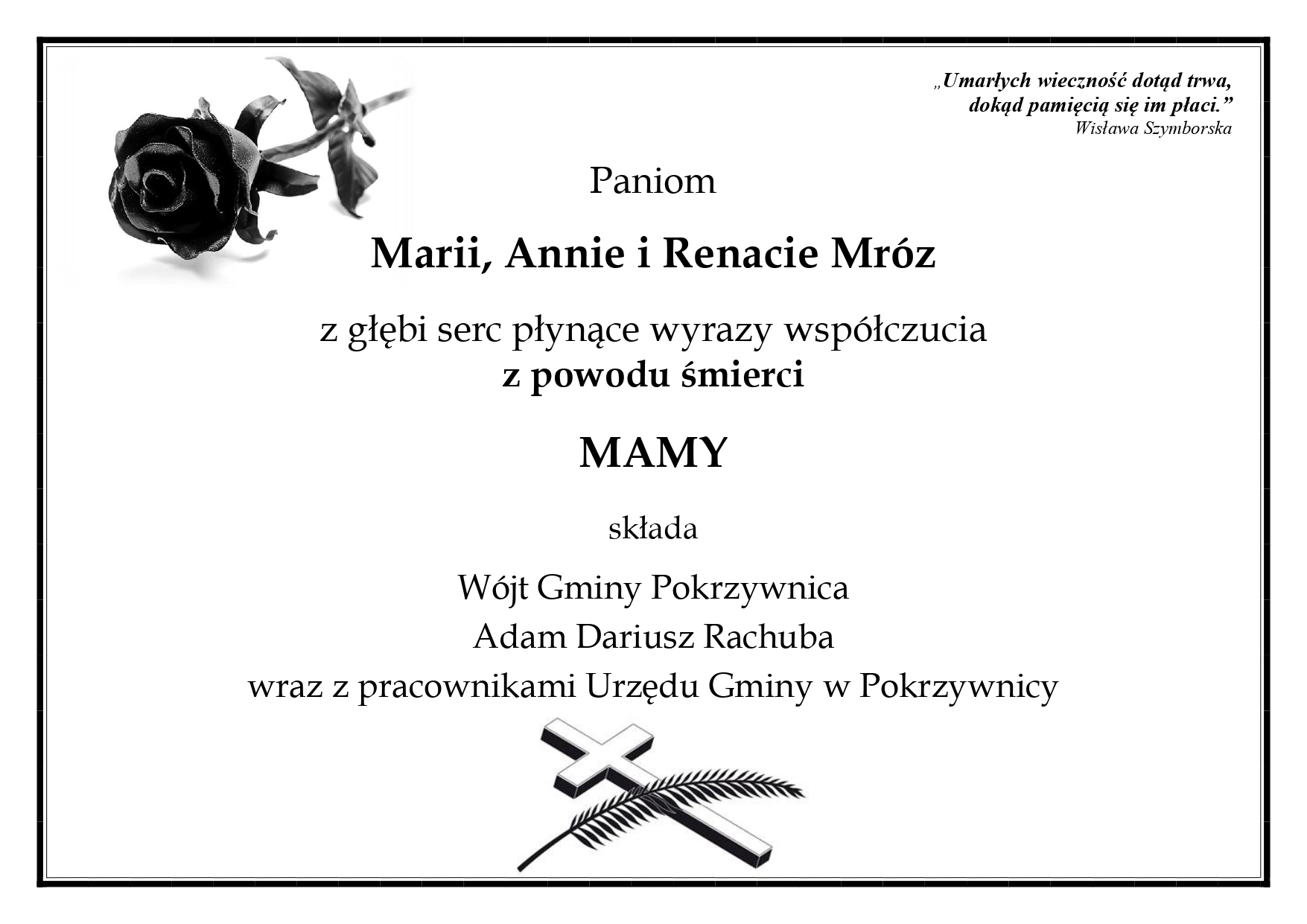kondolencje_MRÓZ