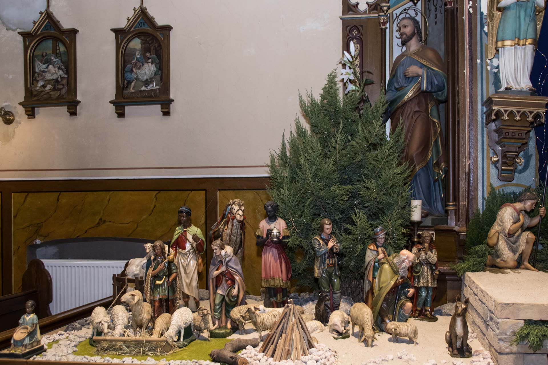 Najstarsza oleska szopka bożonarodzeniowa w kaplicy świętego Franciszka