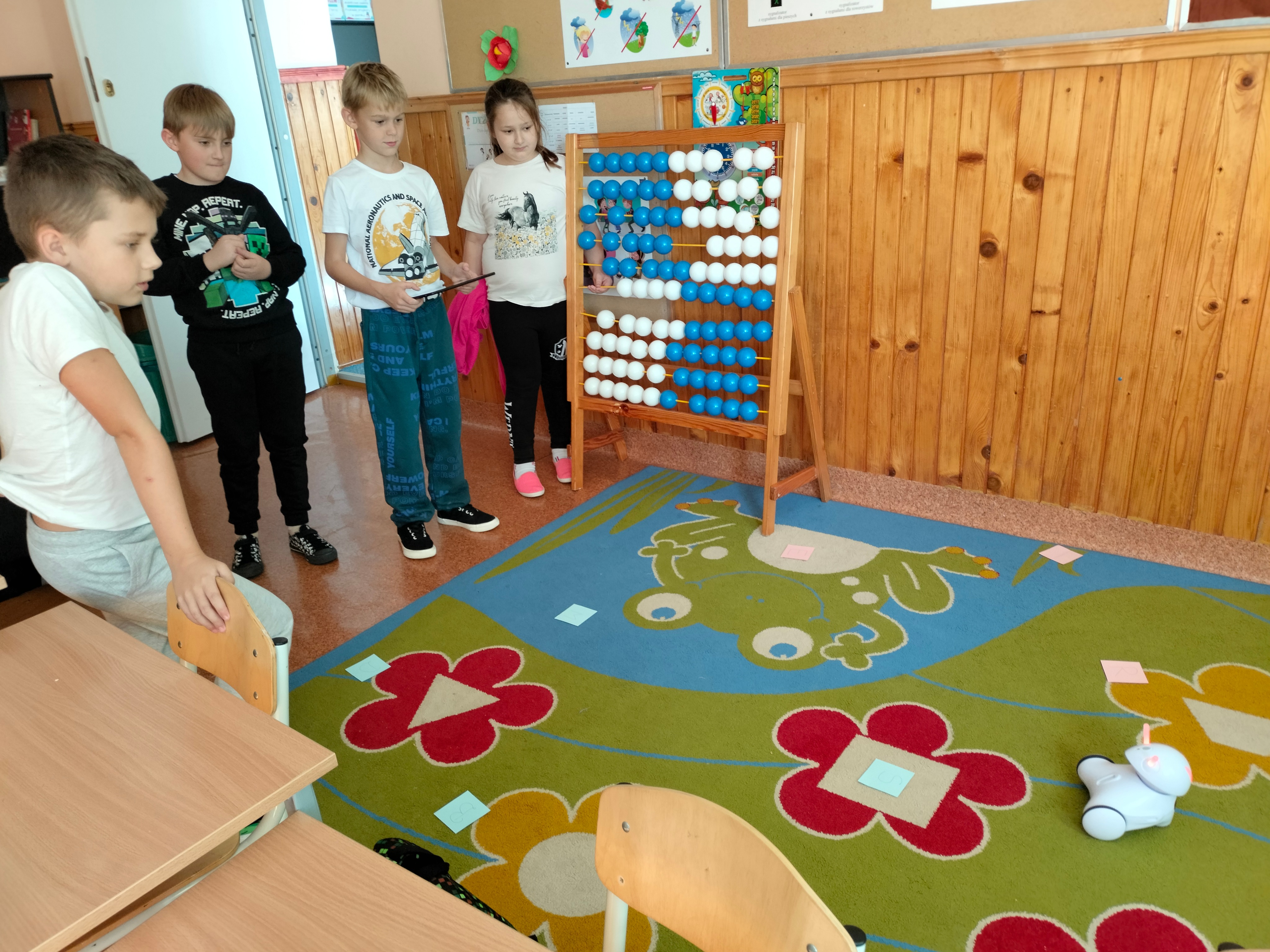 Zajęcia z robotem Photon.