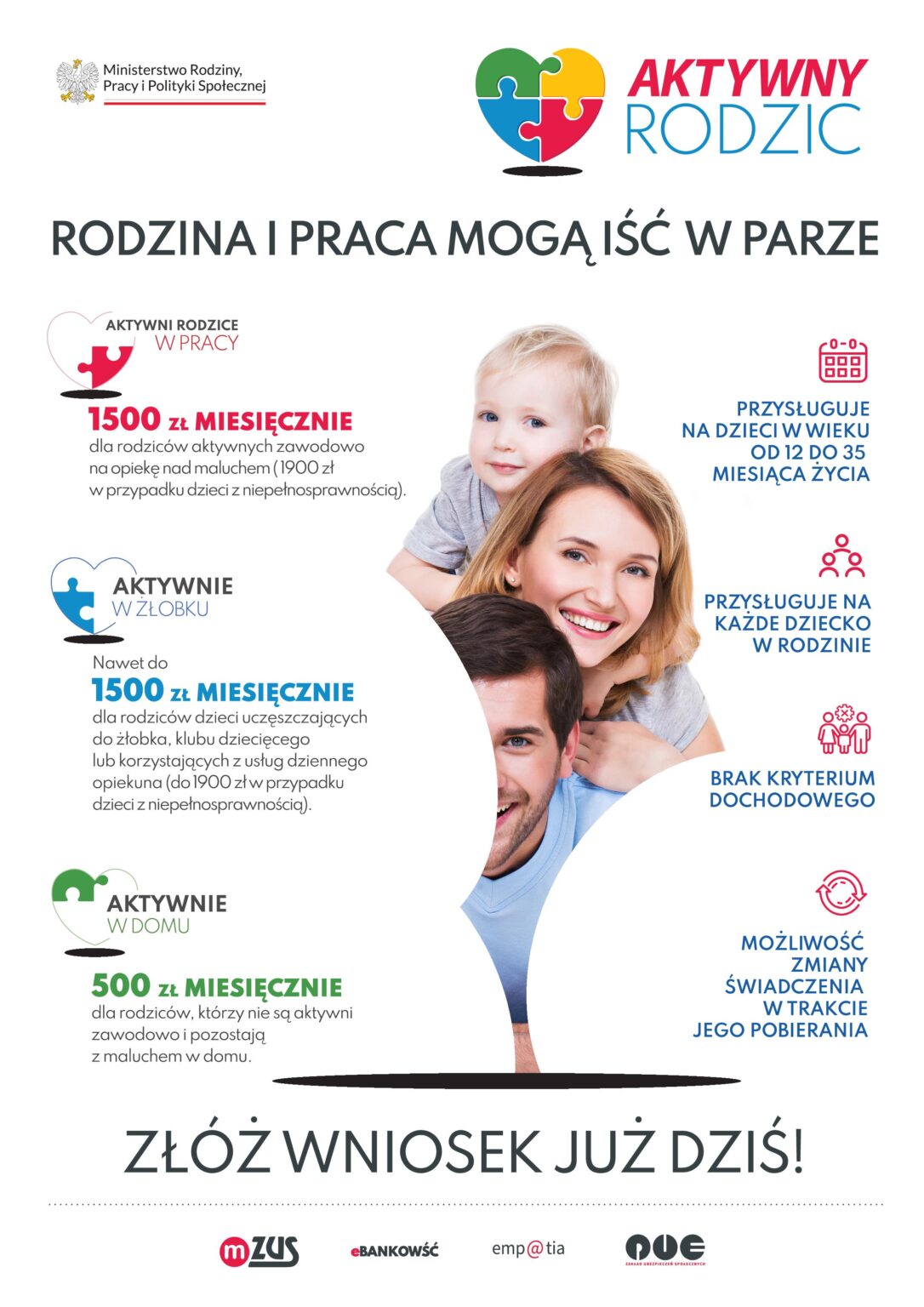 Plakat programu Aktywny Rodzic