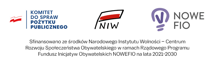 Stopka z logotypami projektu oraz informacją o finansowaniu projektu