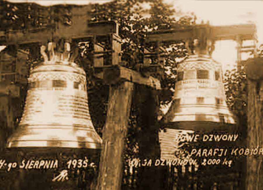 Dzwony które zamontowane są w kościele parafialnym