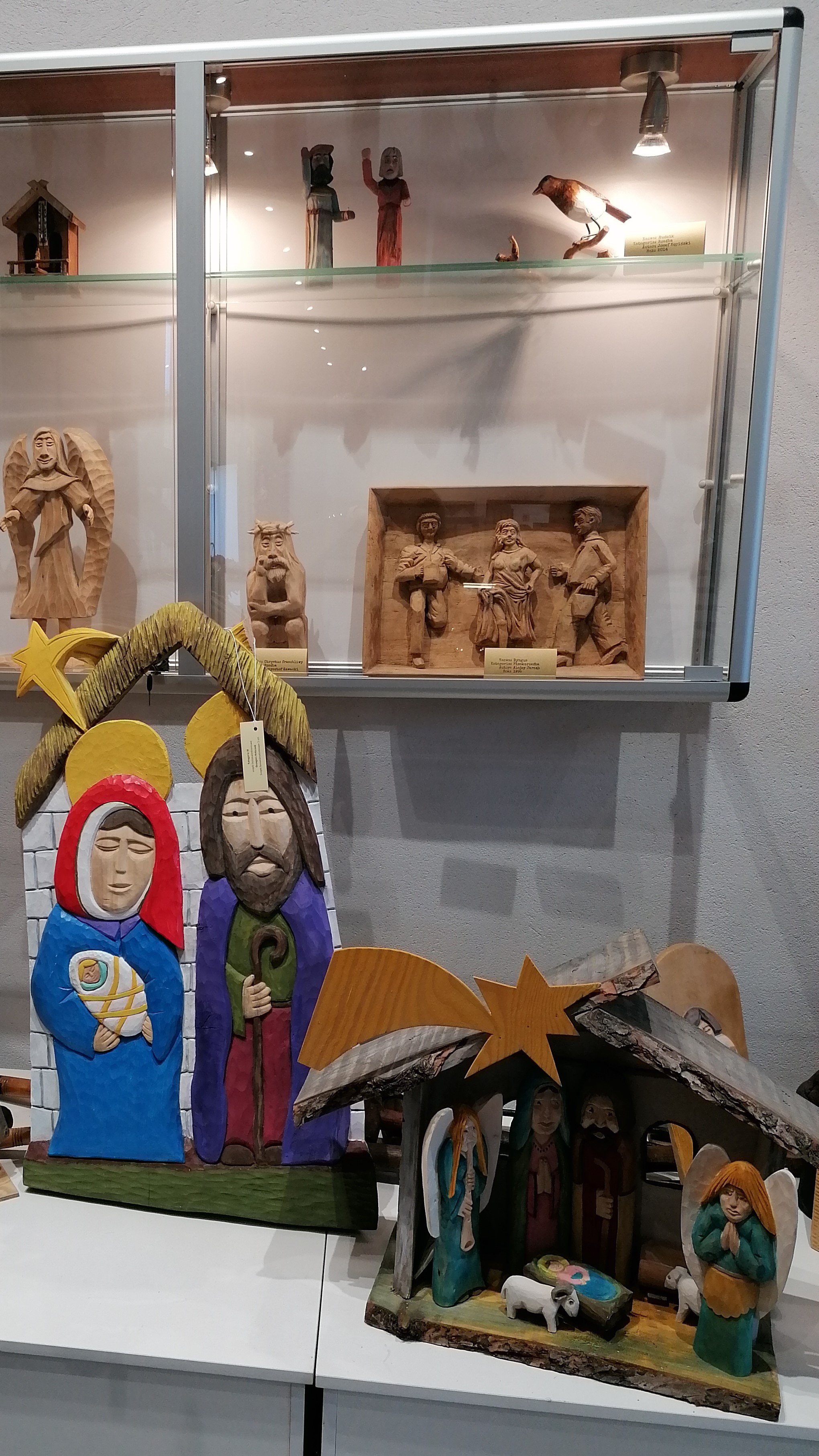 Wystawa pokonkursowa XXXI Konkursu Plastyki Obrzędowej w Rudnikach – rzeźby o tematyce bożonarodzeniowej