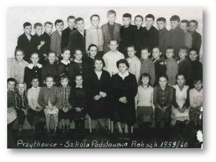 Rok szkolny 1959/60. Szkoła podstawowa.