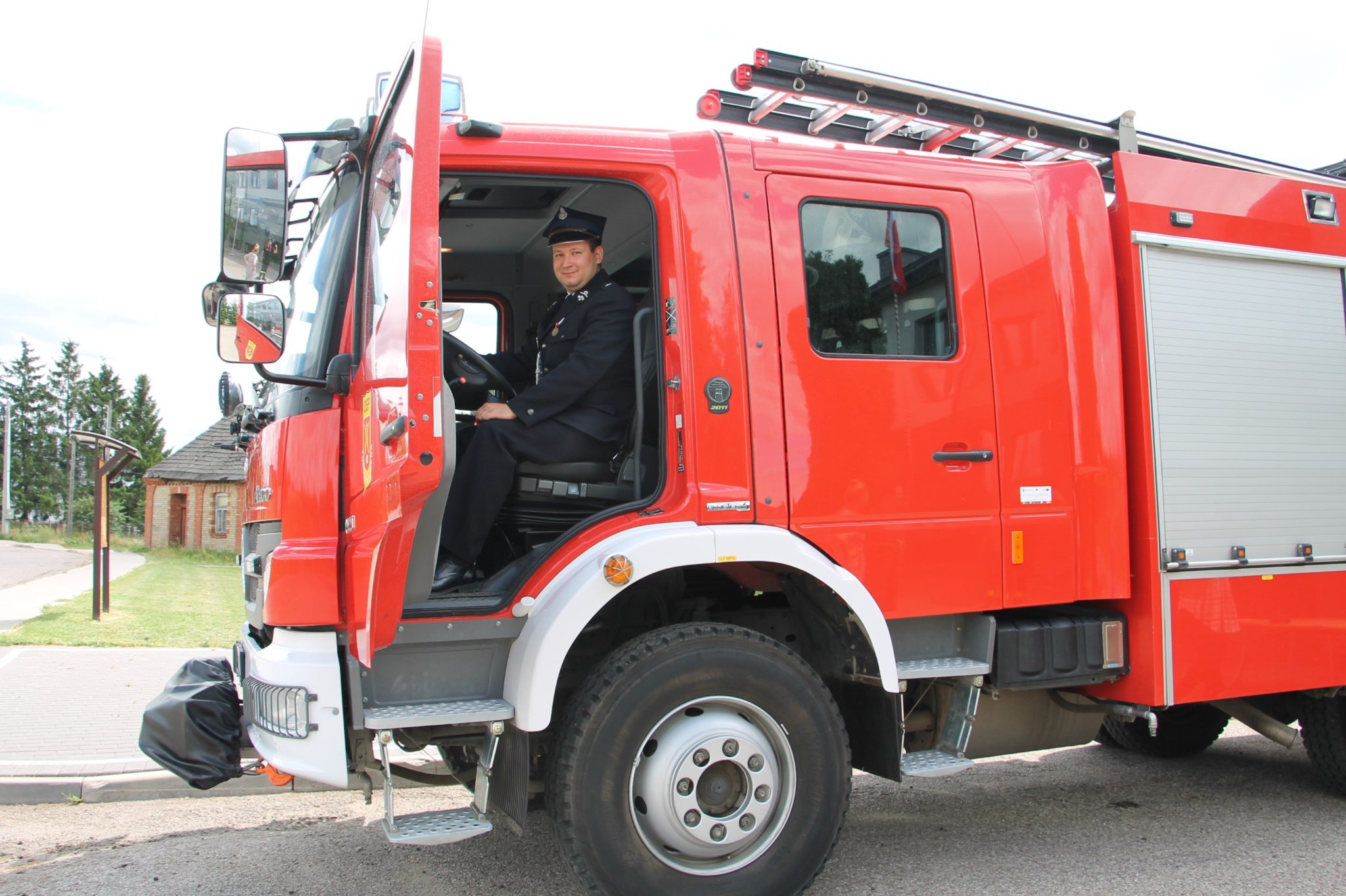 Stary 48-letni wóz strażaków z Turośni, który chcą wymienić na nowy

