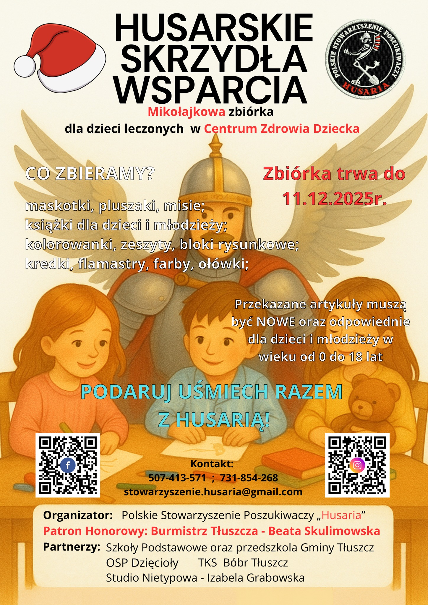 Mikołajkowa zbiórka dla dzieci leczonych w Centrum Zdrowia Dziecka