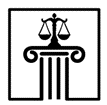 symbol prawa waga na słupie