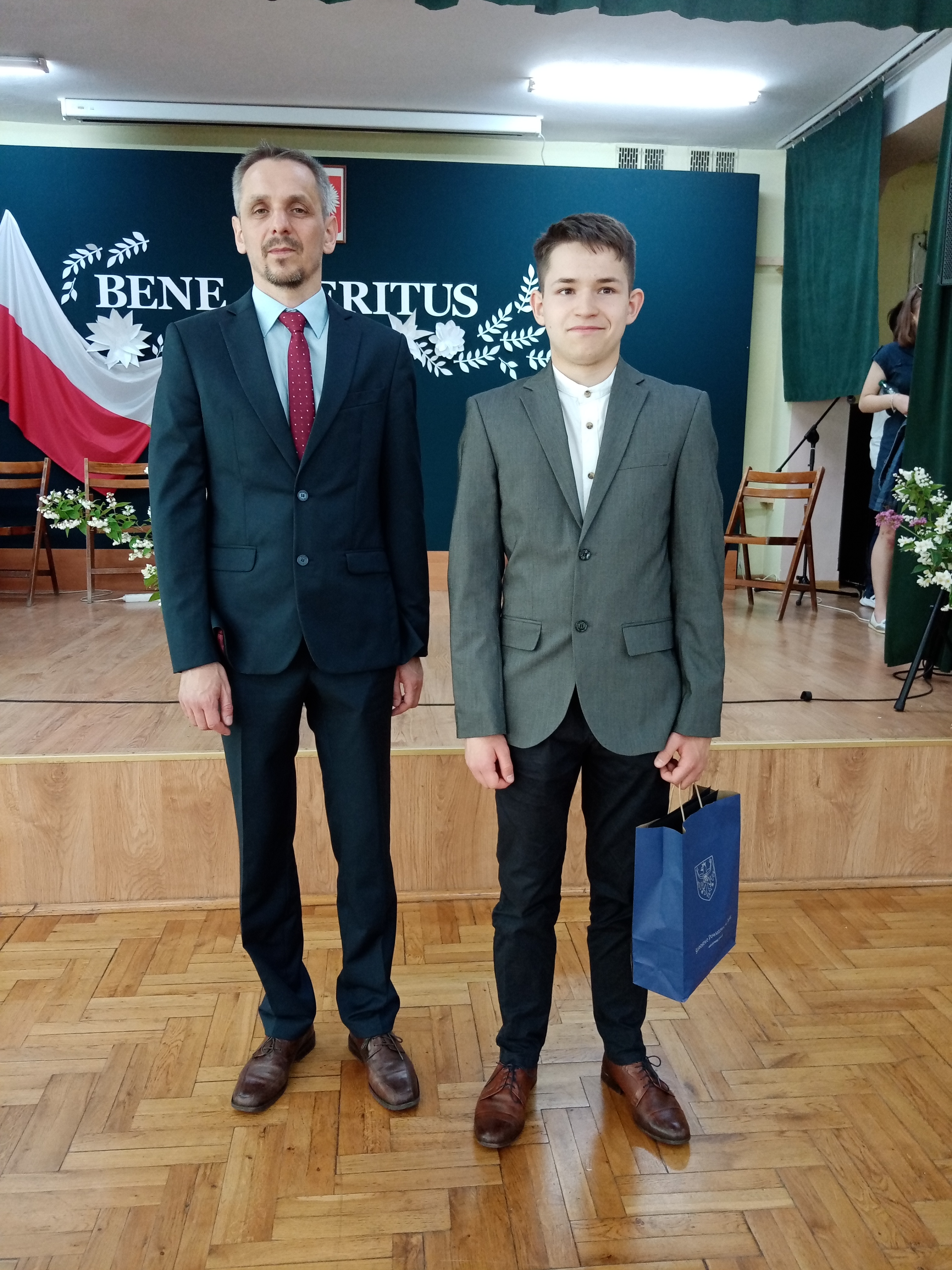Mikołaj Lignar z tatą