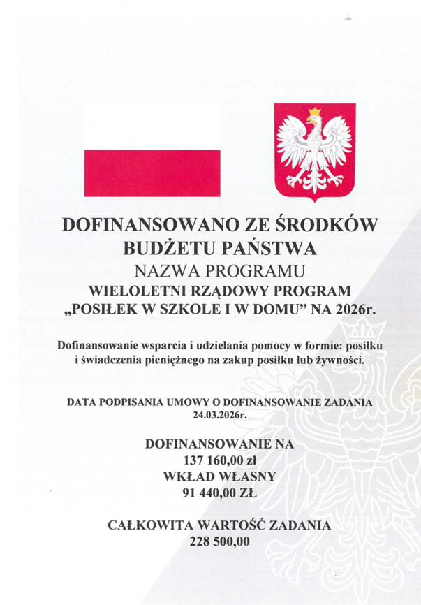 program posiłek w szkole