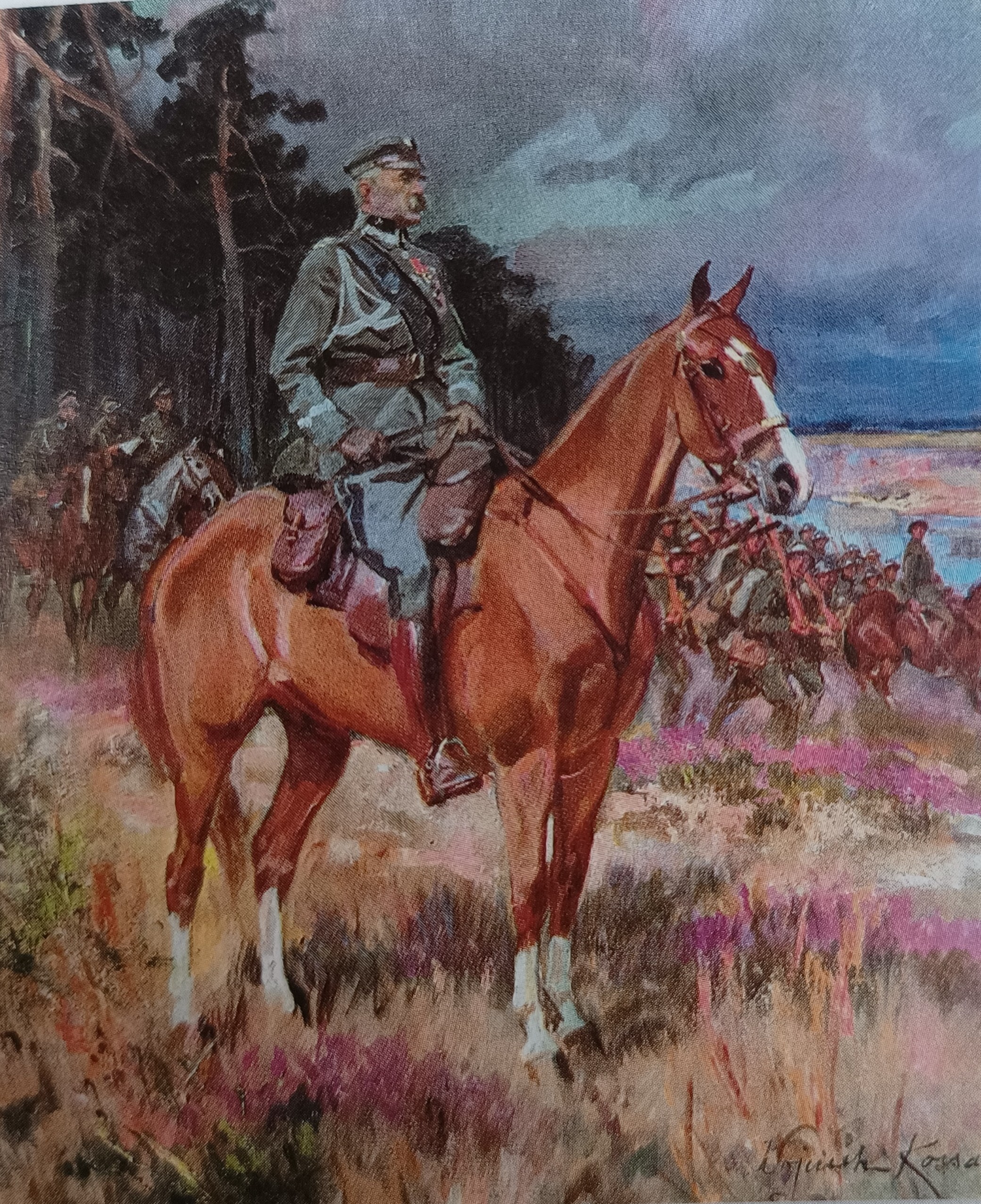 Wojciech Kossak Józef Piłsudski na Kasztance