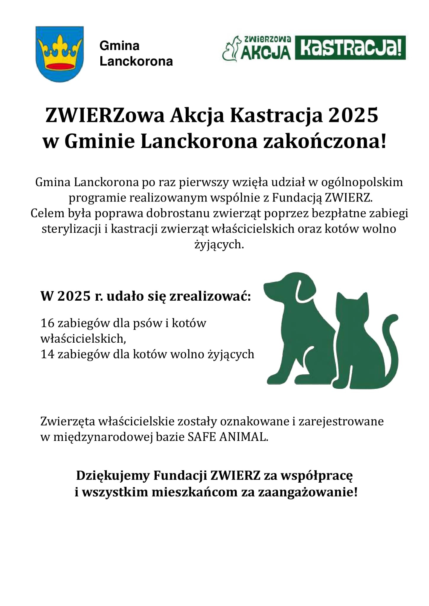 Zwierzowa akcja kastracja