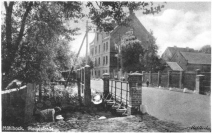 Ołobok przed rokiem 1945 r. Karta pocztowa pochodzi ze zbiorów Mirosława Olczaka