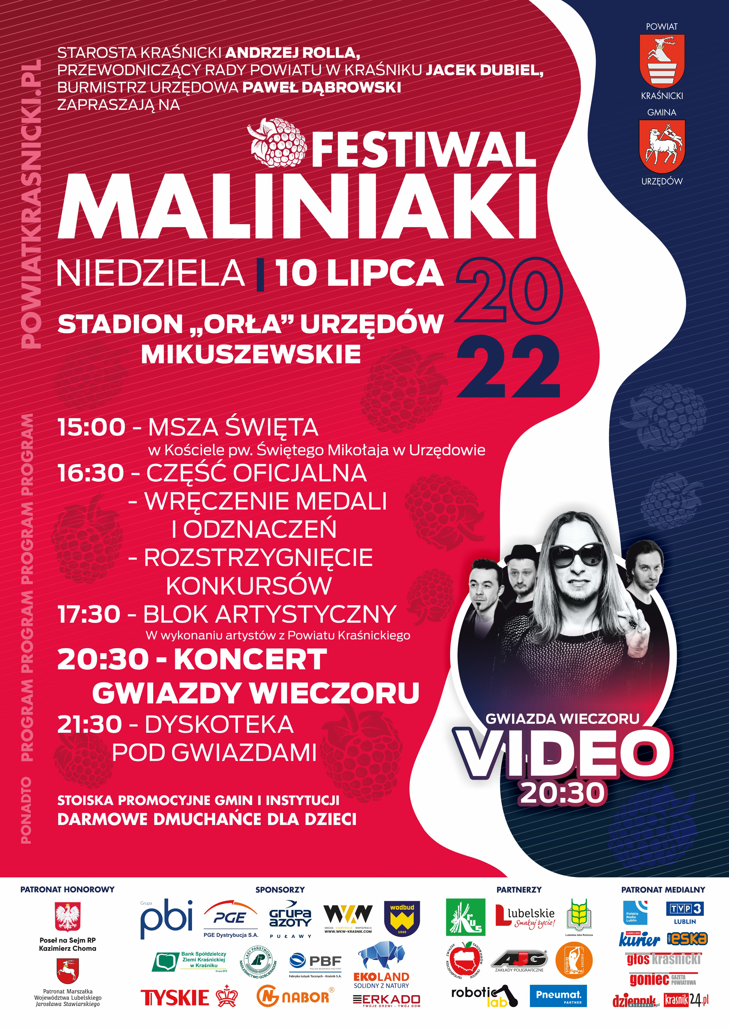 Festiwal Maliniaki 2022 - plakat