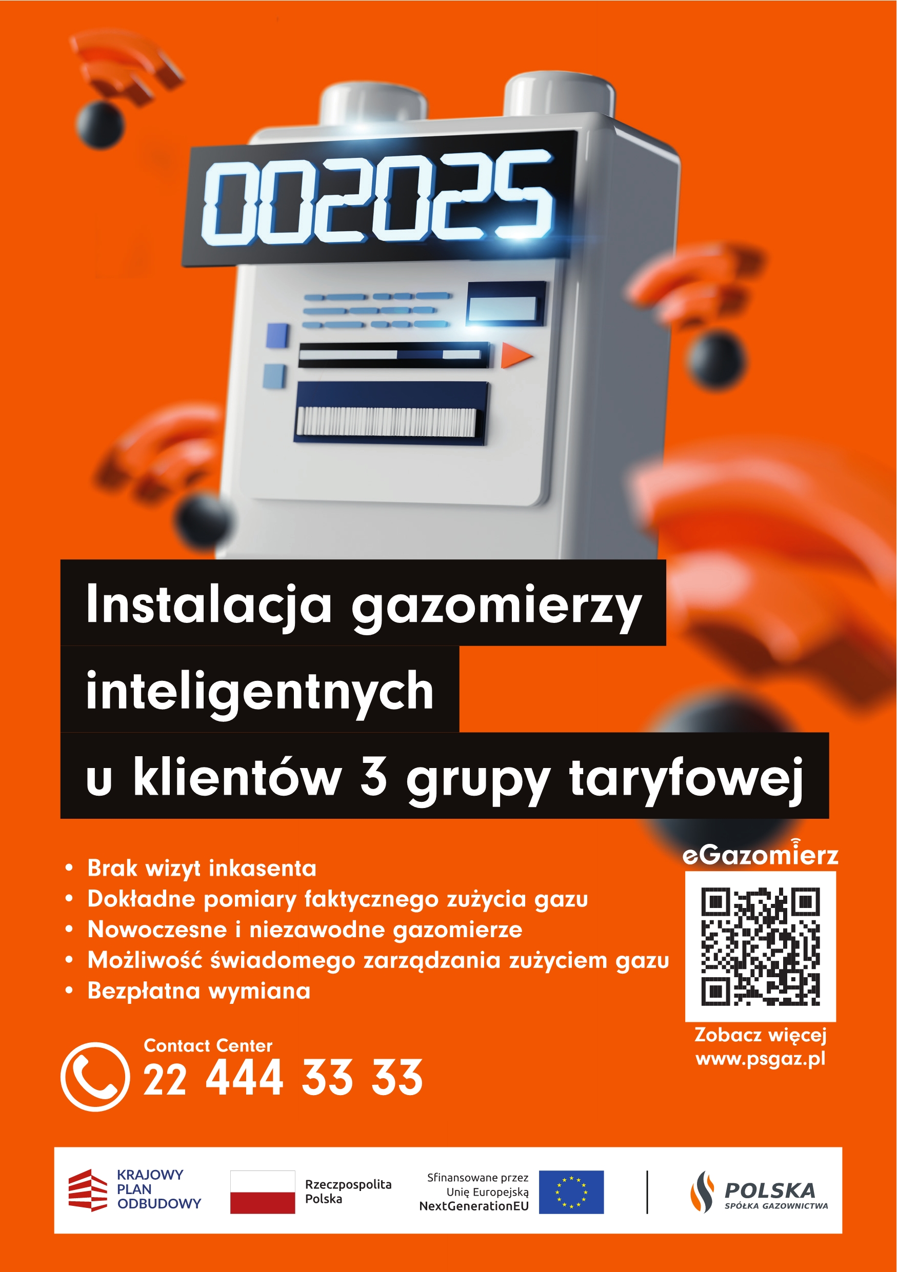 Polska Spółka Gazownictwa Sp. z o.o. informuje o rozpoczęciu realizacji projektu eGazomierz na terenie gminy Chłopice