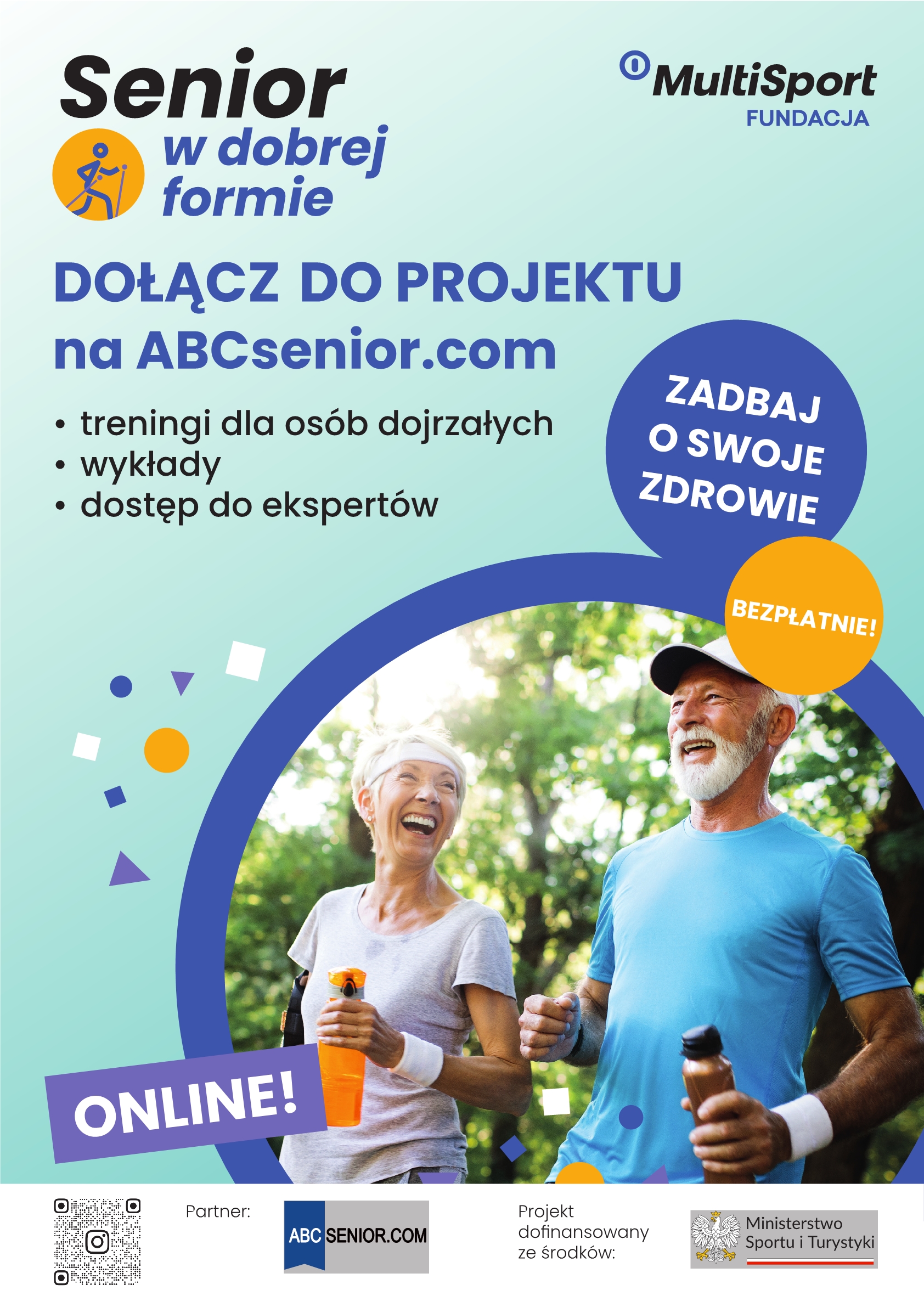 Plakat Senior w dobrej formie