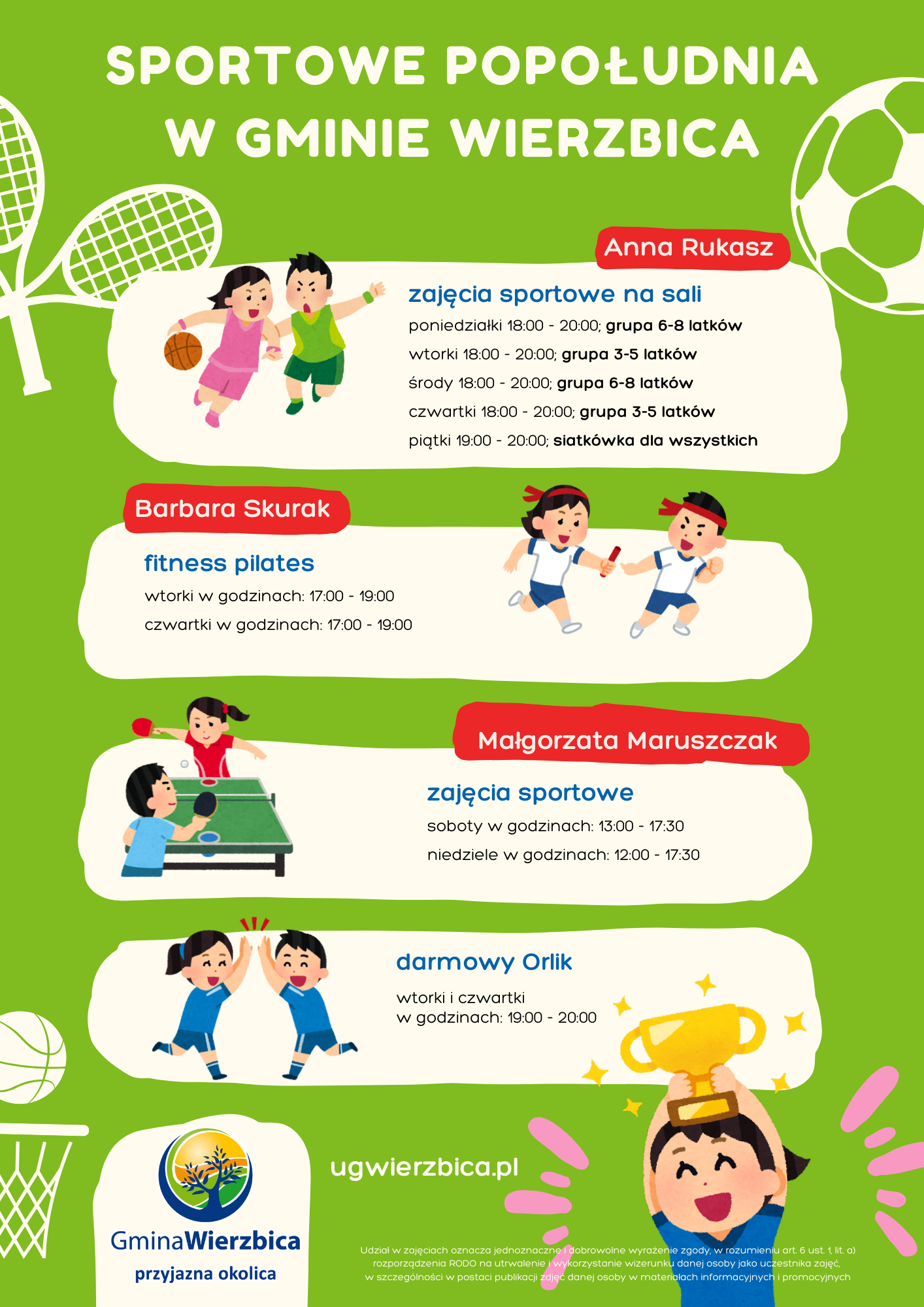Sportowe popołudnia w gminie Wierzbica
