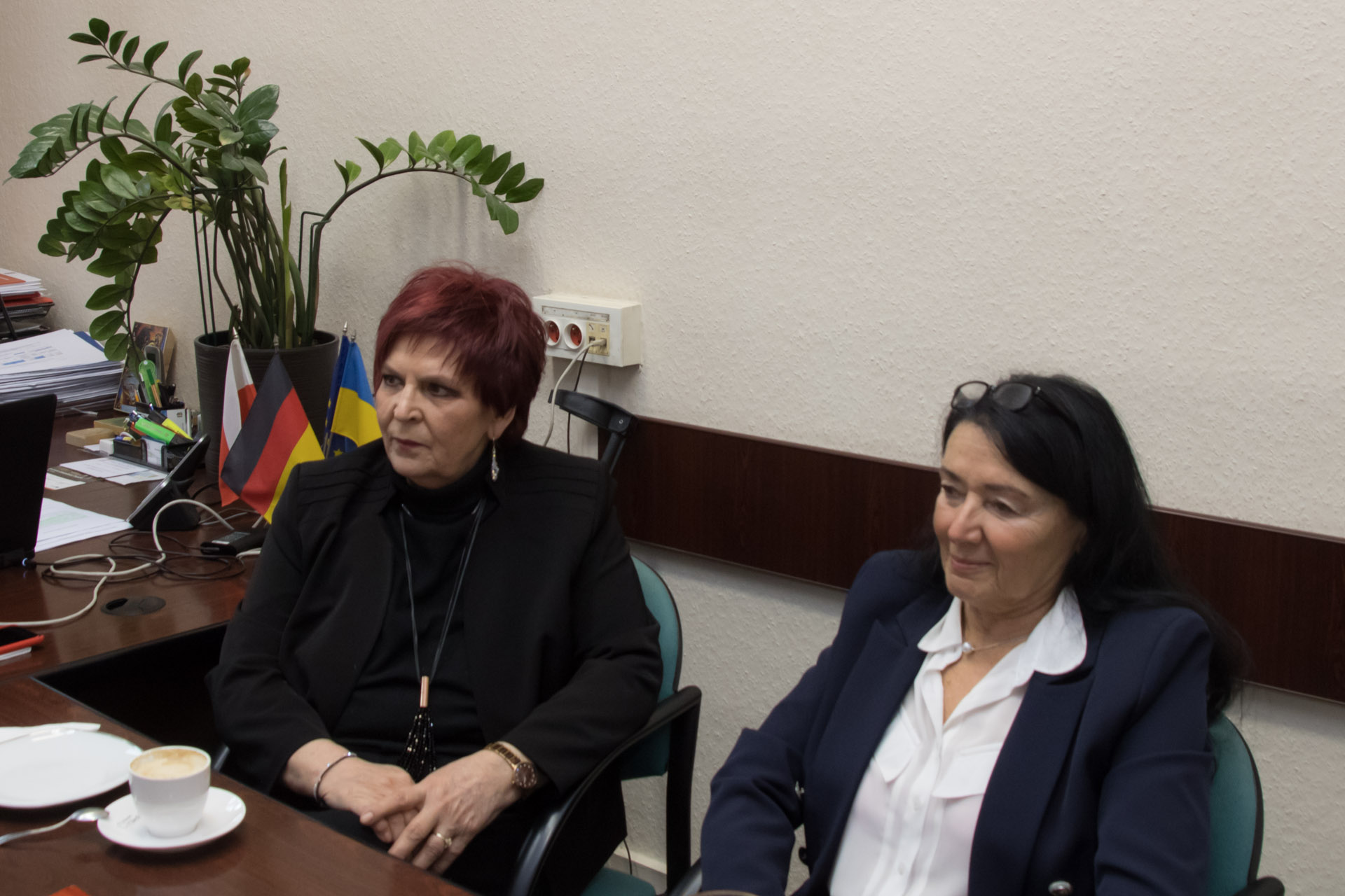 Spotkanie z parlamentarzystami - na zdjęciu senator Alicja Chybicka i Sekretarz Powiatu Danuta Antas