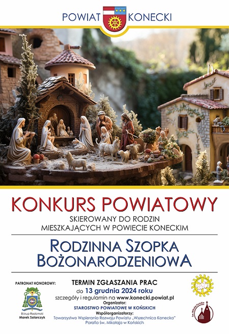 Plakat Rodzinna Szopka Bożonarodzeniowa – Konkurs