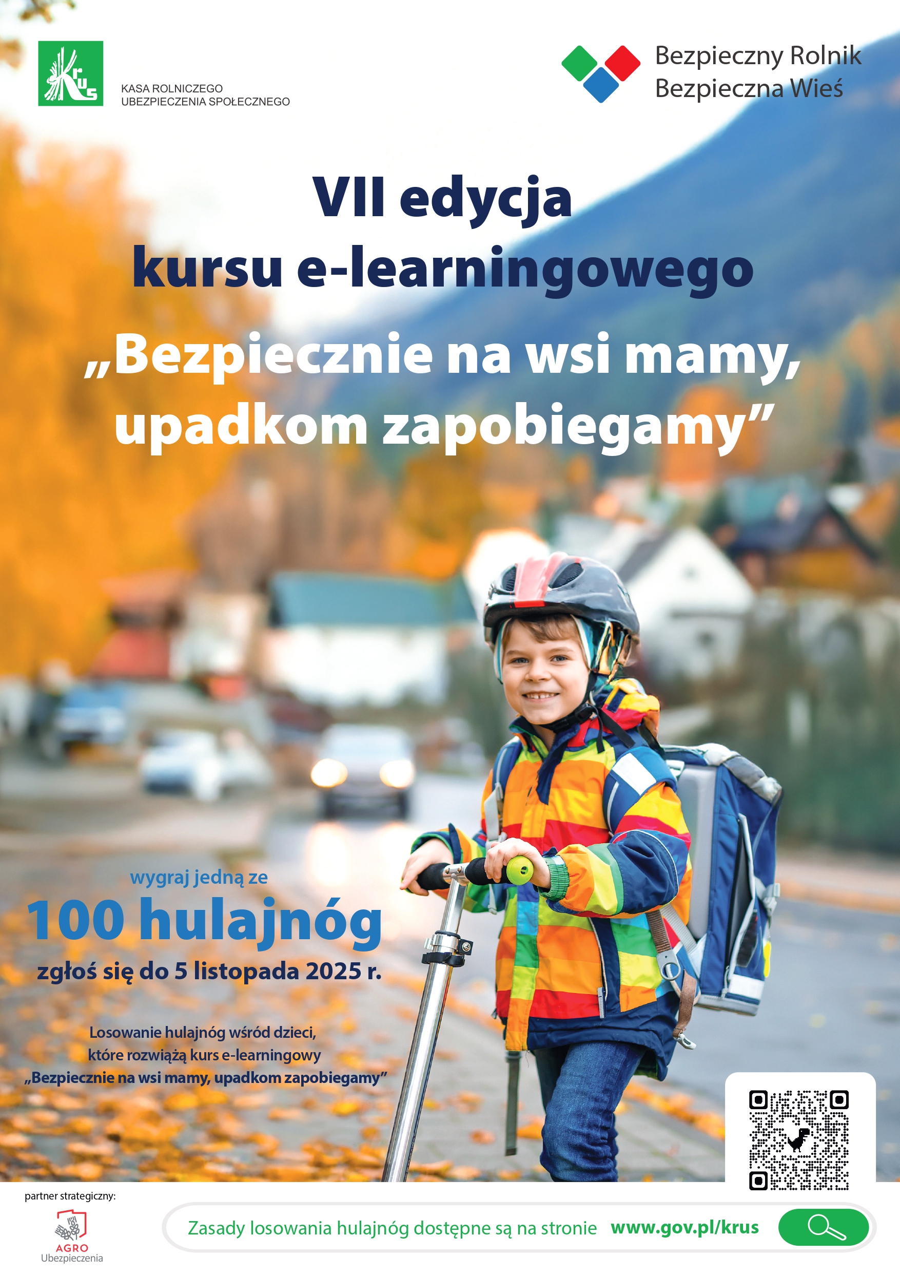VII edycja kursu e-learningowego "Bezpiecznie na wsi mamy, upadkom zapobiegamy