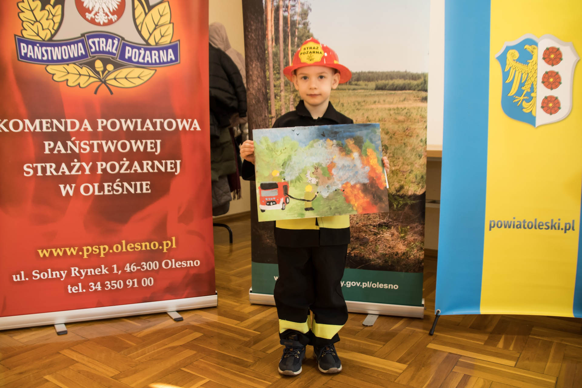 Laureaci etapu powiatowego Ogólnopolskiego Strażackiego Konkursu Plastycznego