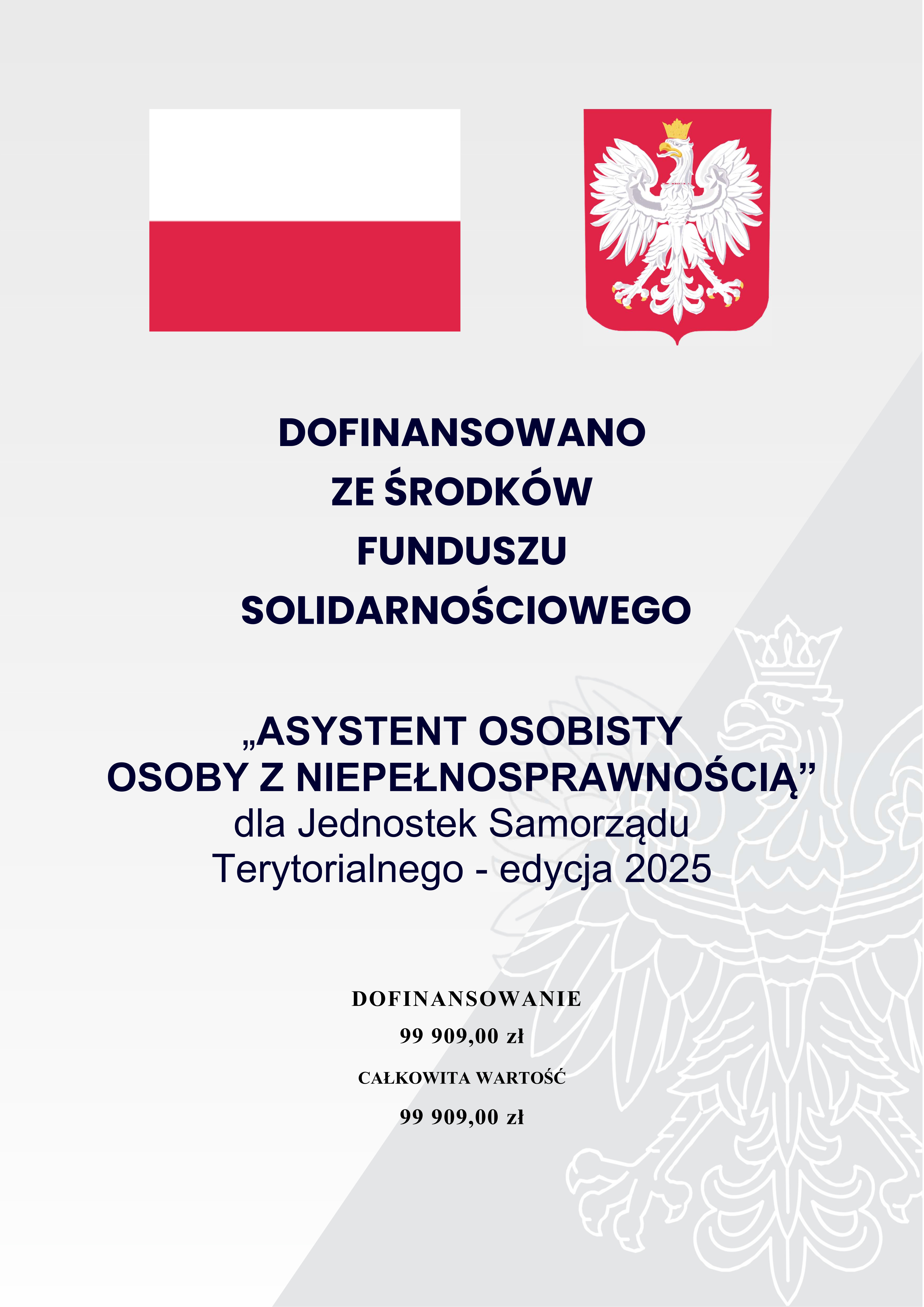 Plakat "Asystent osobisty osoby niepełnosprawnej"
