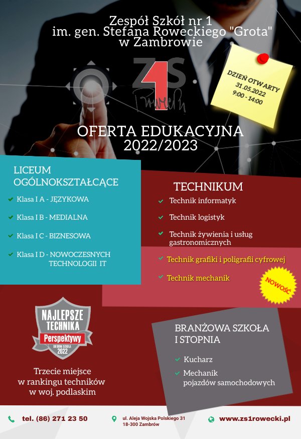 Oferta Edukacyjna na rok szkolny 2022/2023