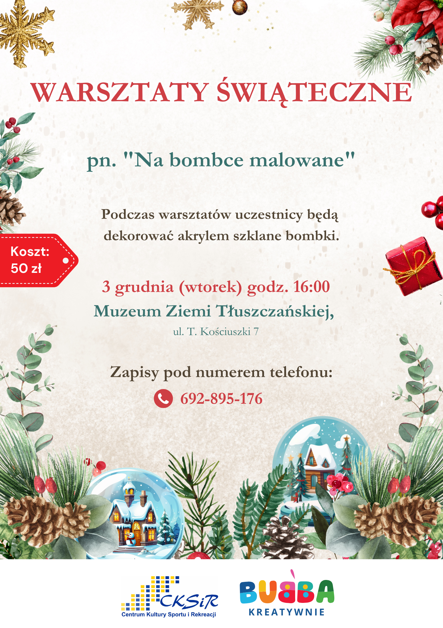 RODZINNE WARSZTATY ŚWIĄTECZNE