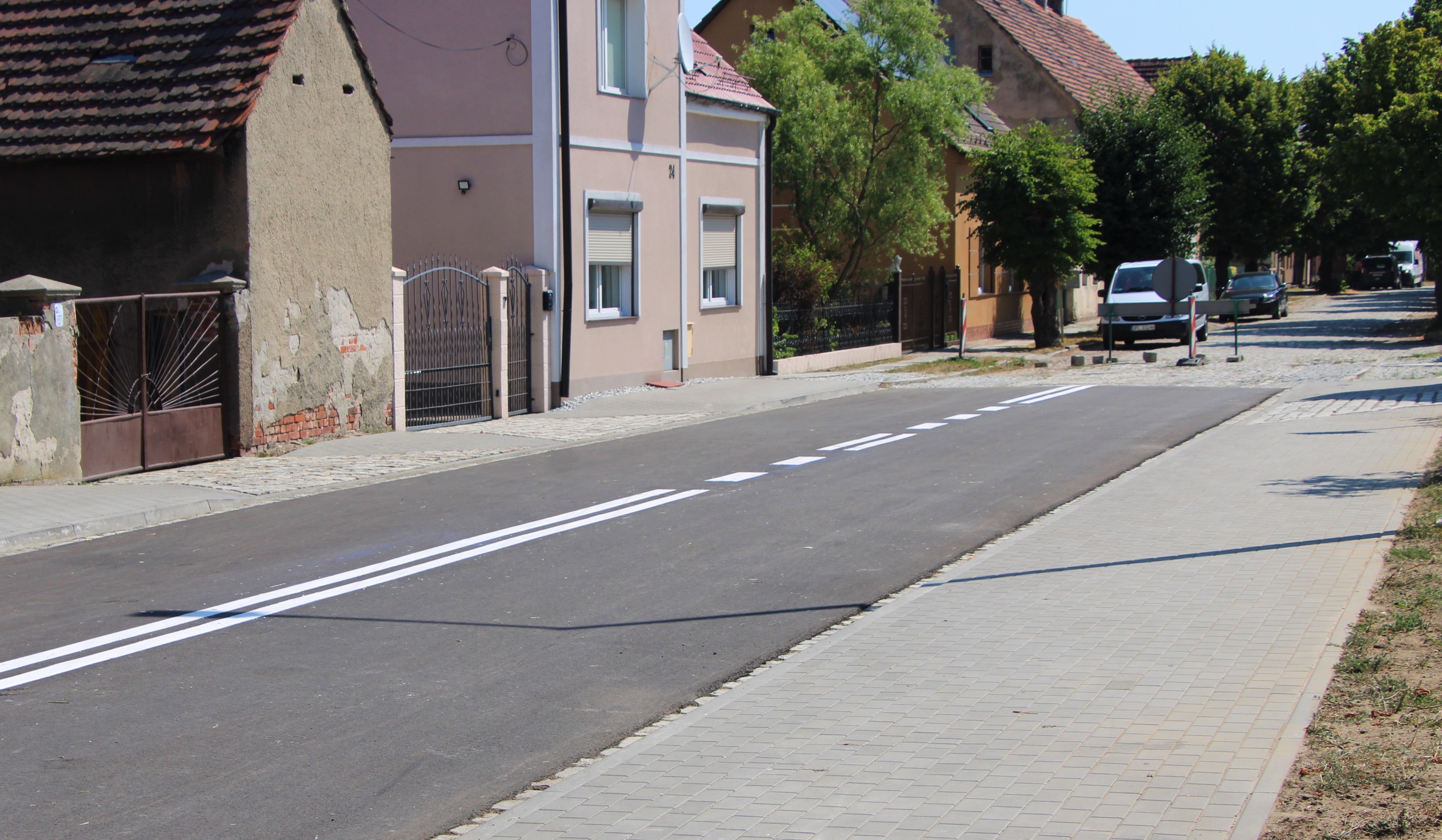 Wyremontowany odcinek ulicy w Przemkowie