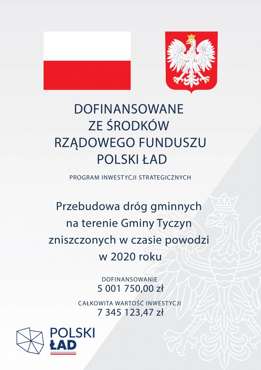 Informacja o inwestycji na terenie Gminy Tyczyn