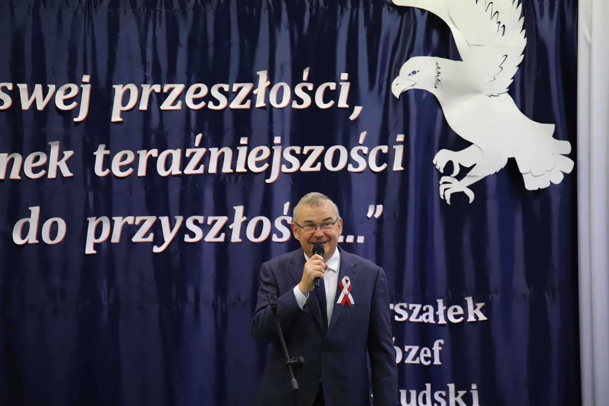 Wójt Gminy Brańsk Andrzej Jankowski w trakcie wystąpienia
