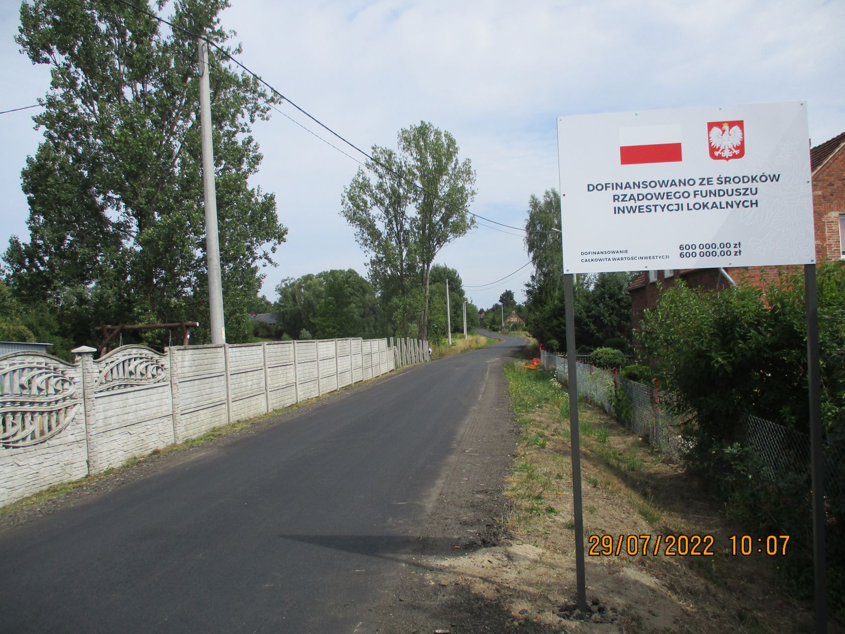 Droga asfaltowa Witoszyn