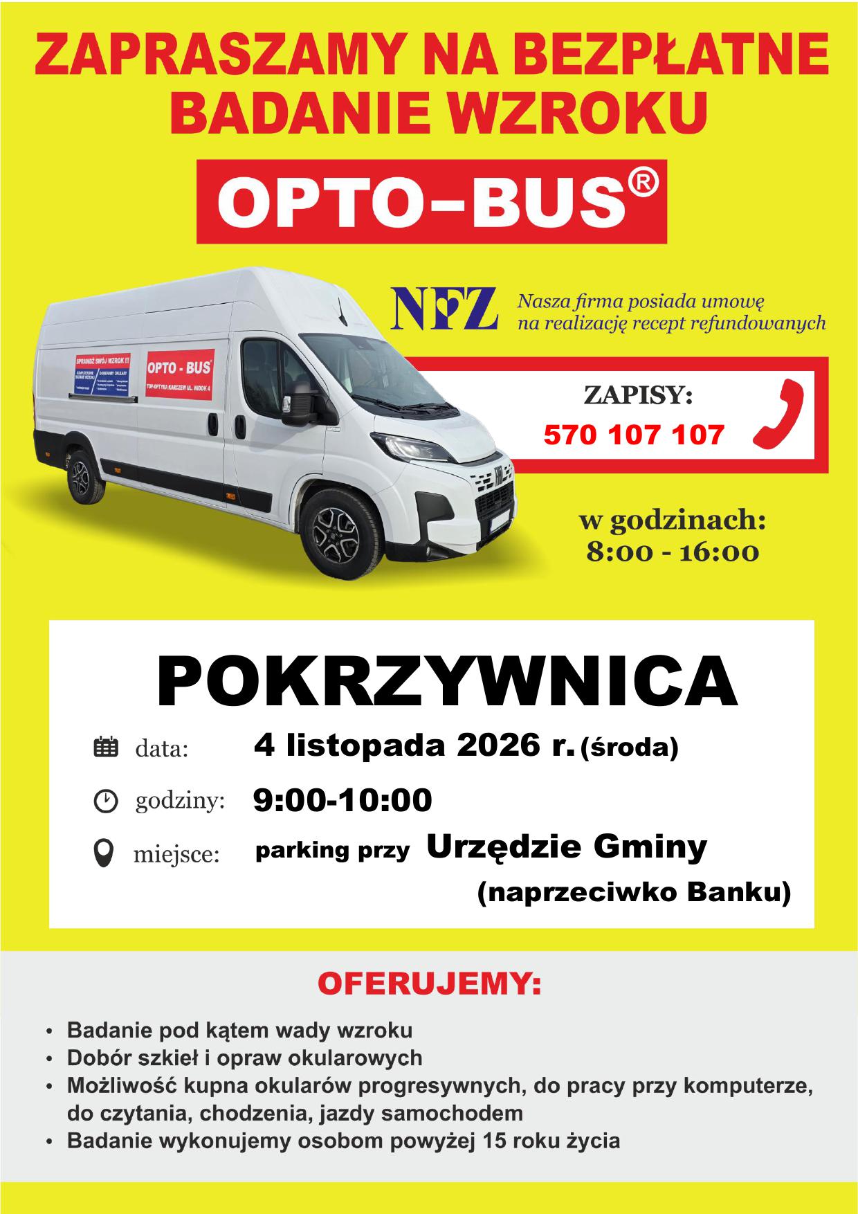 Bezpłatne badanie wzroku - 4 listopada