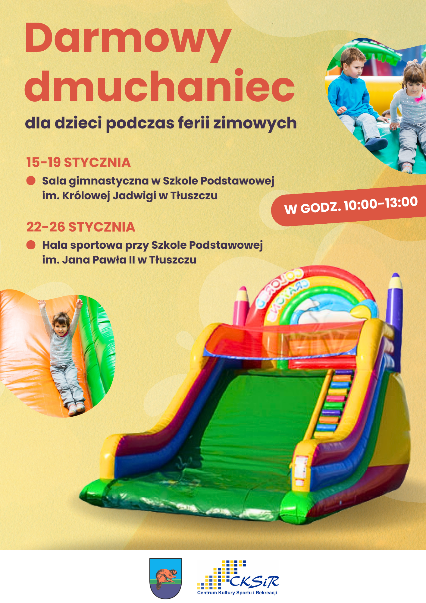 Darmowy dmuchaniec dla dzieci
