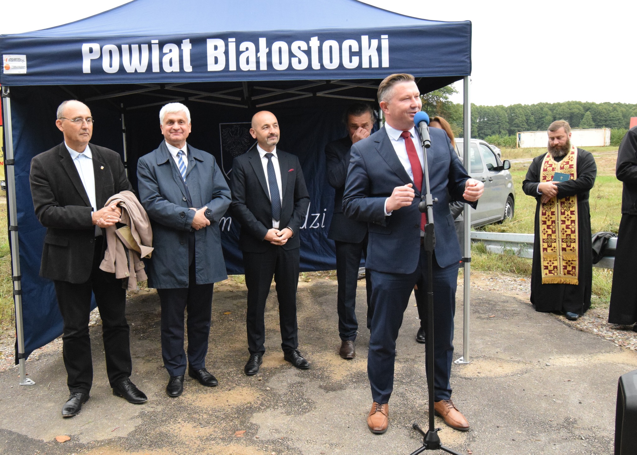 Uroczyste otwarcie mostu w Gajownikach - głos zabiera starosta
