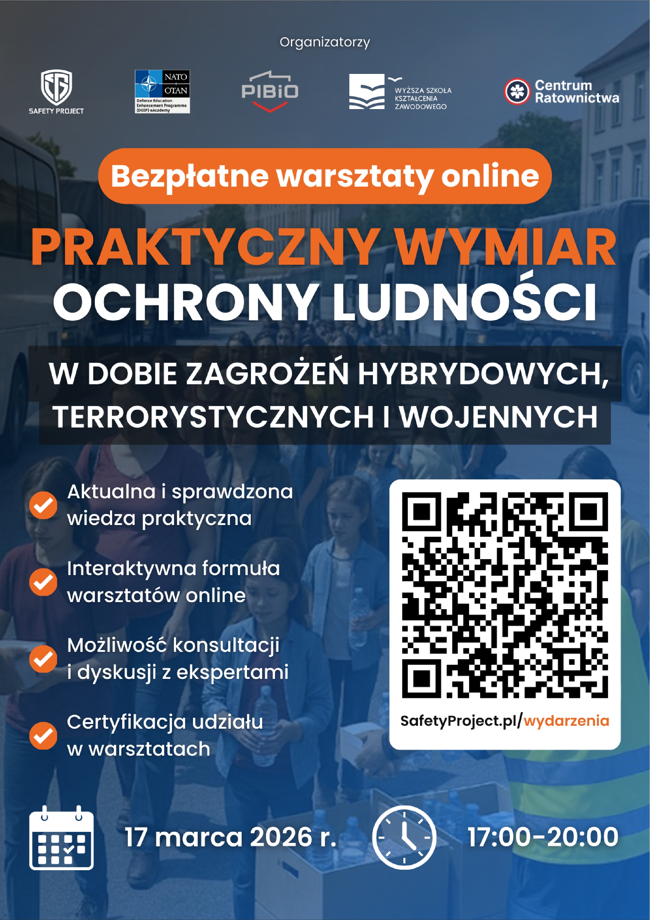 Plakat Warsztaty dla ludności