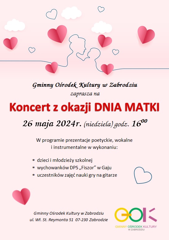 Koncert z okazji Dnia Matki