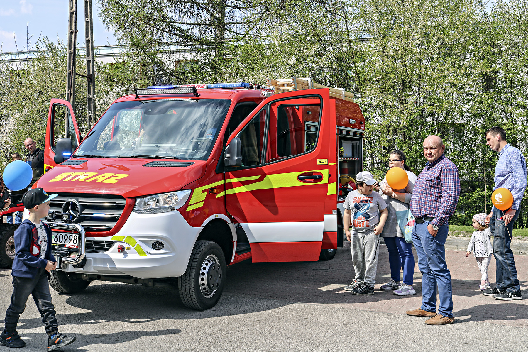 Lekki samochód ratowniczo gaśniczy z modułem ratownictwa technicznego Komendy Powiatowej Państwowej Straży Pożarnej w Kraśniku.