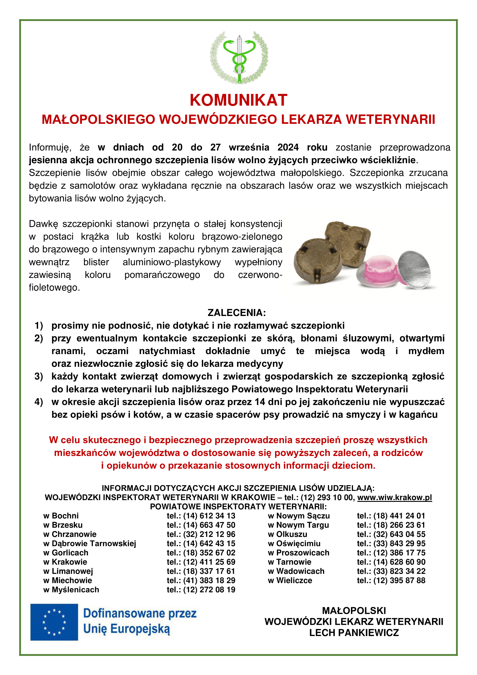Szczepienie lisów